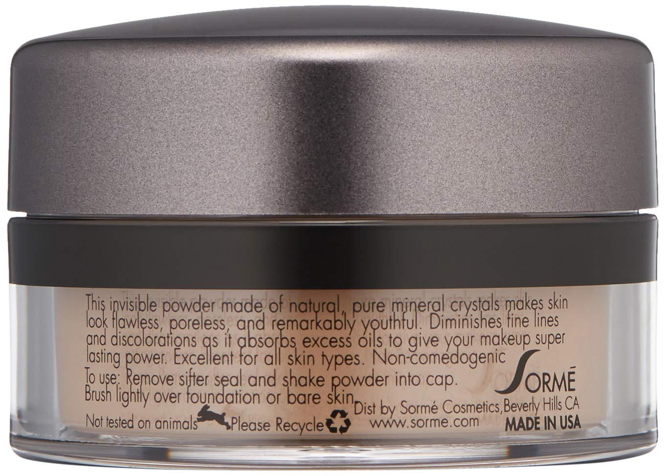 Sorme' Treatment Cosmetics Mineral Secret Light Reflecting Powder, Dark