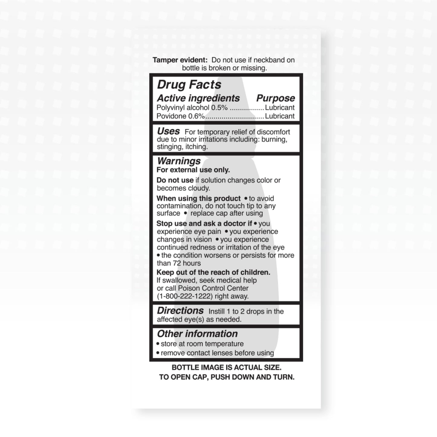 Stye Sterile Lubricant Eye Drops, Stye Relief Eye Drops, 0.5oz
