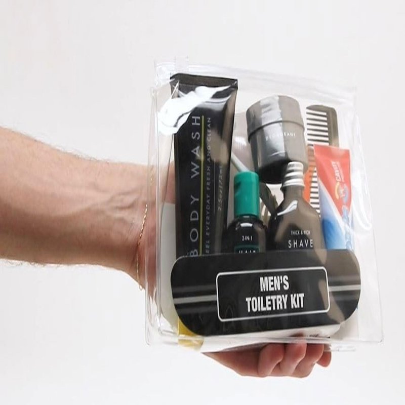 Trail maker (25 Pack) Homeless Care Package Hygiene Kits for Men, 13 Piece Travel Size Toiletries, Summer Essentials with Toothbrush, Soap, Shampoo, and Deodorant