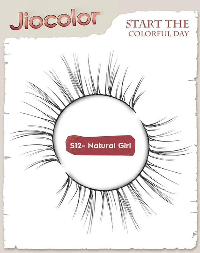 False Eyelashes Natural Look,Wispy C Curl Lashes, Thin Band Eye Lashes, Soft Resuable Strip Lashes, Natural Volume Faux Mink Eyelashes, 7 Pairs 10mm S12