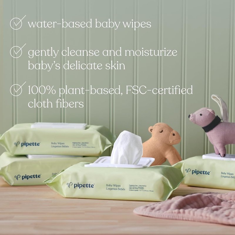 Baby Travel Essentials Set | Mineral Water-Resistant Sunscreen SPF 50, Fragrance-Free Balm & Wipes