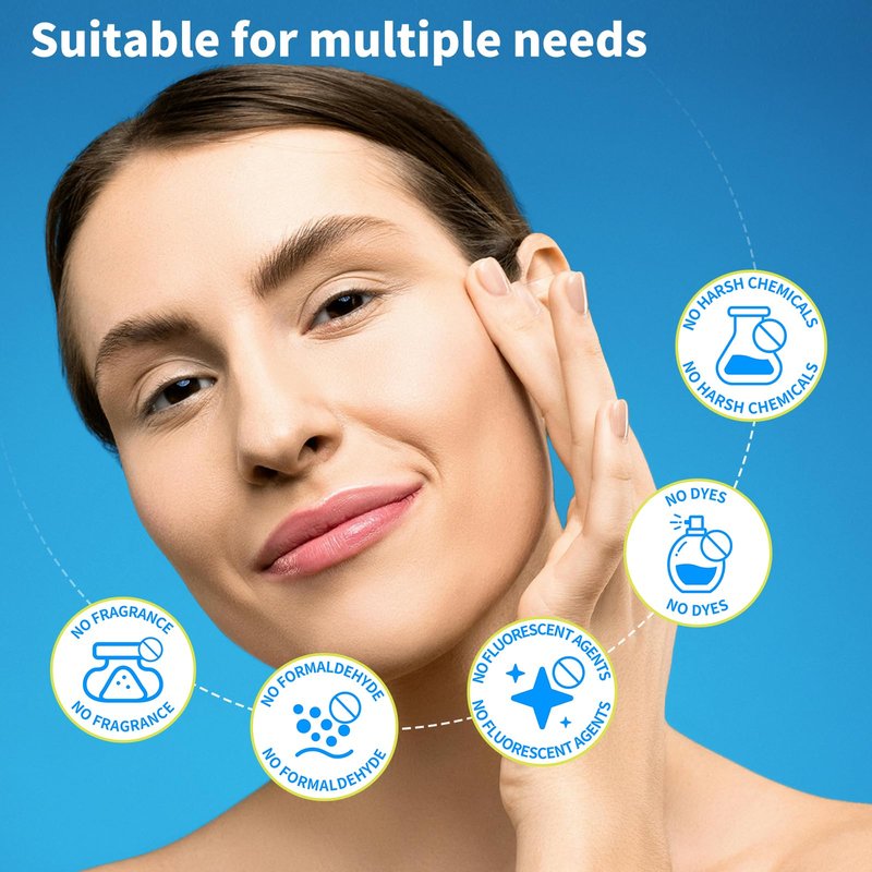 matern'ella Hanging Dry Wipes 166 Counts Face Towel Washcloth Facial Cleansing Thickened Makeup Remover Disposable Soft Face Towelettes for Sensitive Skin Fragrance and Alcohol Free Wet Dry Dual Use