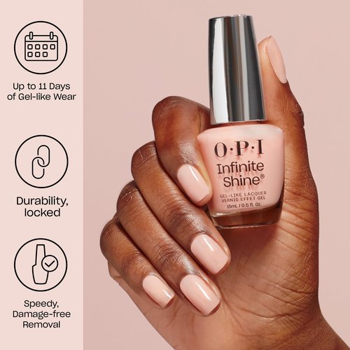 OPI Infinite Shine Long-Wear Pink Nail Polish, Up to 11 days of wear & Gel-Like Shine, x Wicked Limited Edition Collection, The Ga is Silent, 0.5 fl oz