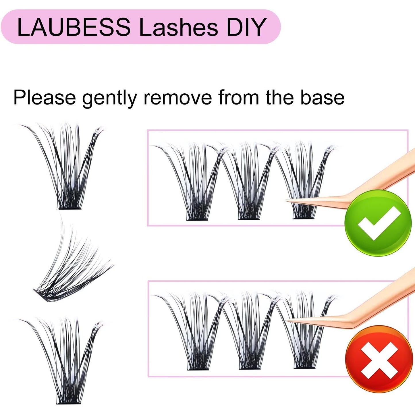 DIY Eyelash Extension 40D Clusters Lashes D Curl Individual Lashes Clusters Extensions Natural Look 3D Effect Black Individual False Eyelashes 10D-40D Supplies 120pcs (40D-0.07D, 13mm)