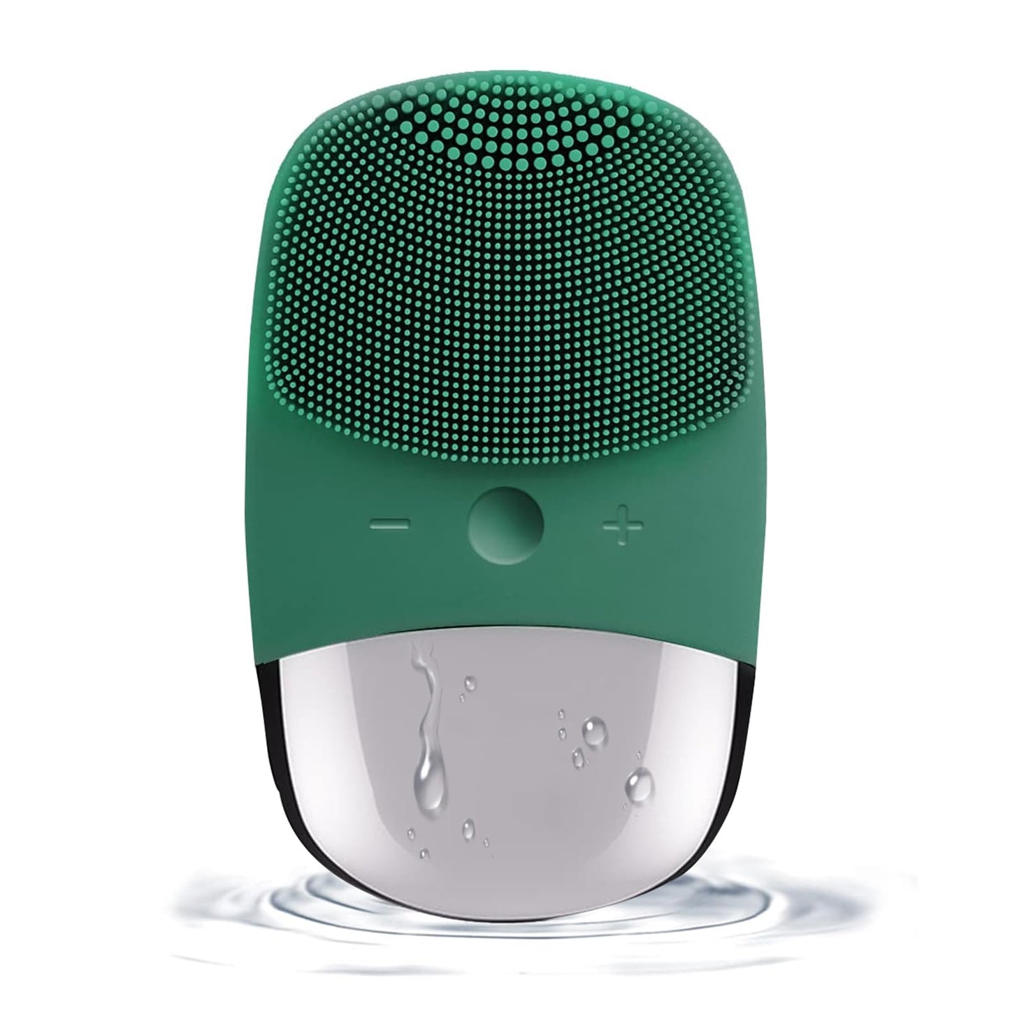 Facial Cleansing Brush, 3-in-1 Electric Soft Silicone Waterproof Face Scrubber, USB Rechargeable IPX7 Waterproof Sonic Vibrating Face Brush for Deep Cleansing, Gentle Exfoliating and Massaging