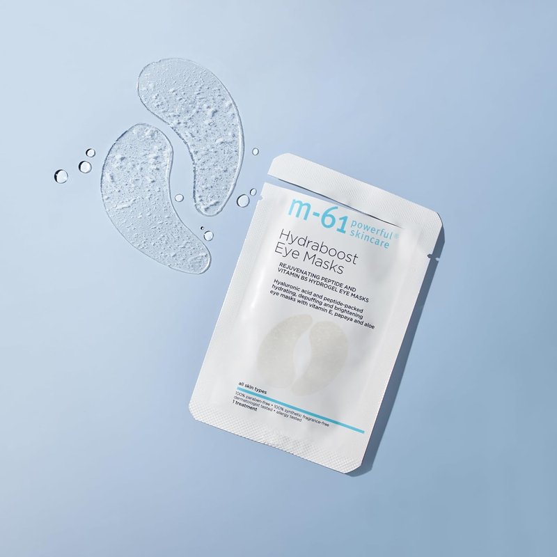 Hydraboost Eye Masks - Hydrogel Under Eye Patches with Hyaluronic Acid & Peptides | Reduces Puffiness & Dark Circles