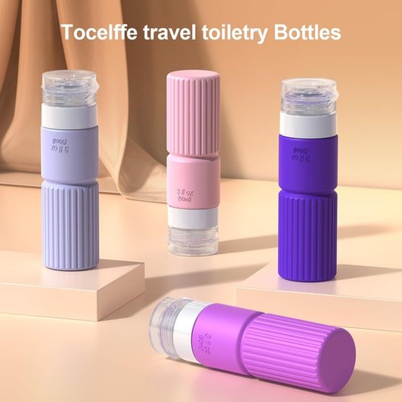 18pack Travel Bottles for Toiletries,TSA Approved Silicone Travel Containers for Toiletries,Leak Proof Refillable Liqus Shampoo And Conditioner Travel Essentials toiletry Bottles