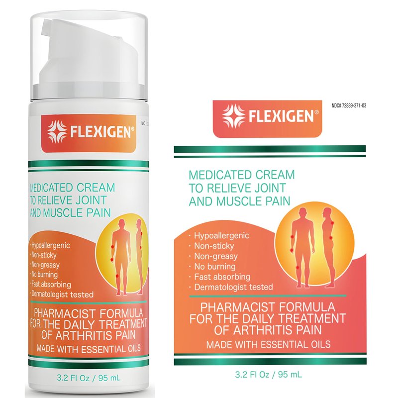FLEXIGEN Frankincense Cream, 2 Pack (6.4 oz) – Soothing Menthol Analgesic for Overworked Muscles & Joints – Non-Greasy, Fast-Absorbing Comfort with Aloe & Shea Butter