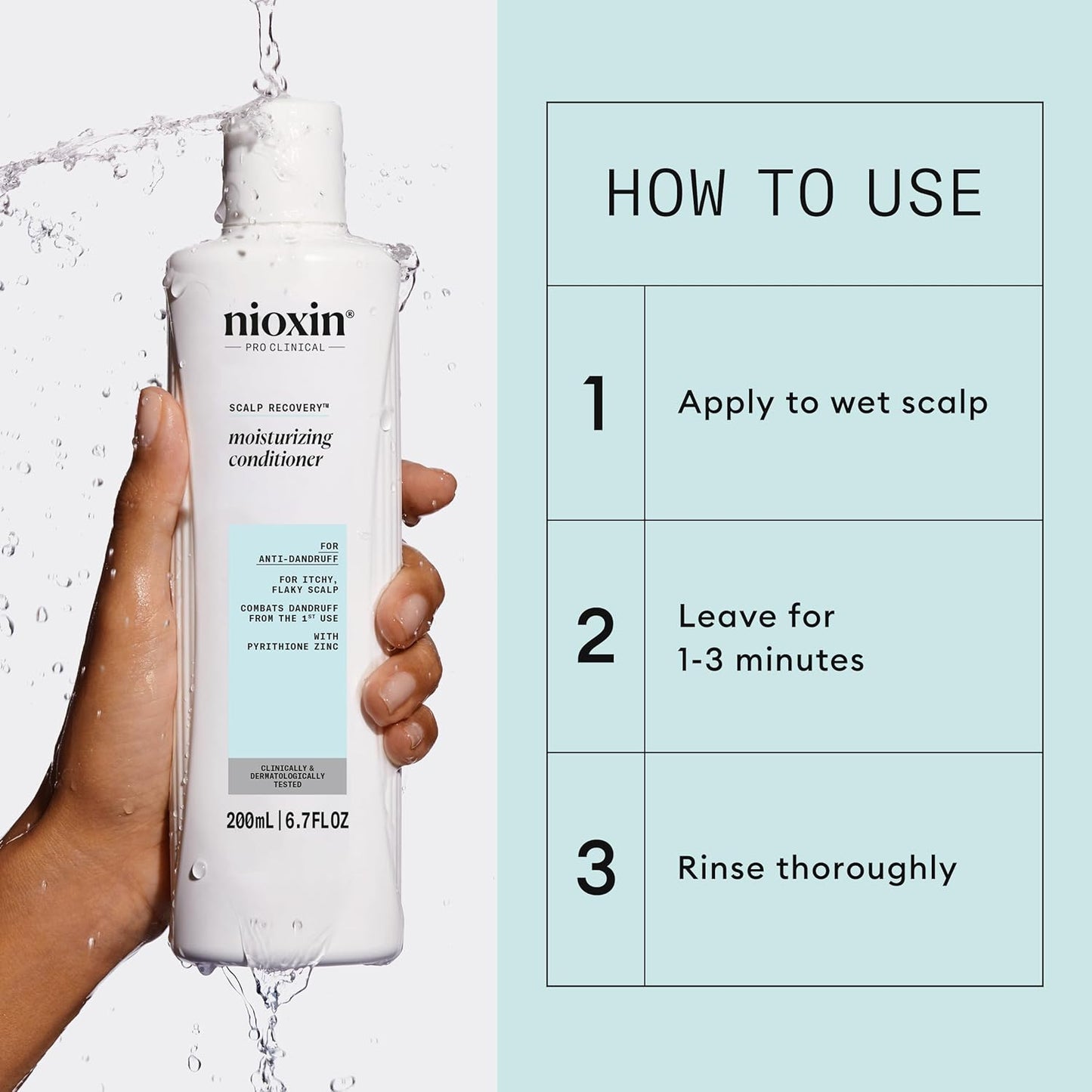 Nioxin Scalp Recovery Moisturizing Conditioner | For Itchy, Flaky Scalp | Anti-Dandruff | Formulated with Pyrithione Zinc & Strengthening Amino Acids