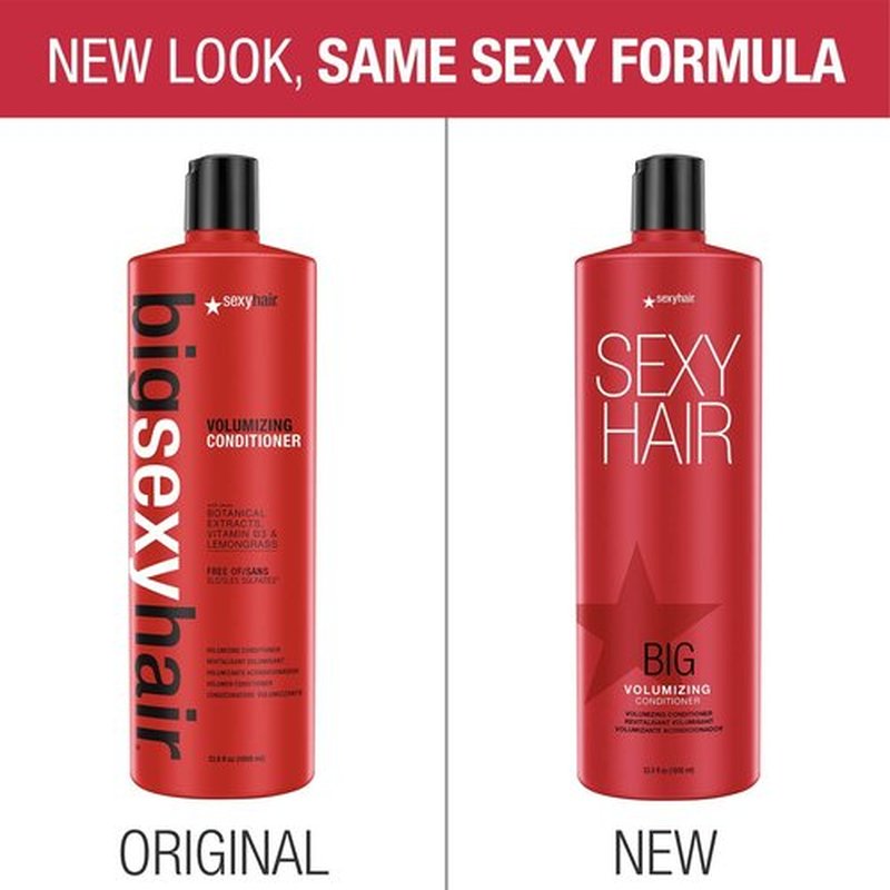 SexyHair Big Volumizing Conditioner, 33.8 Oz | Provides Moisture and Hydration | SLS & SLES Sulfate Free | All Hair Types