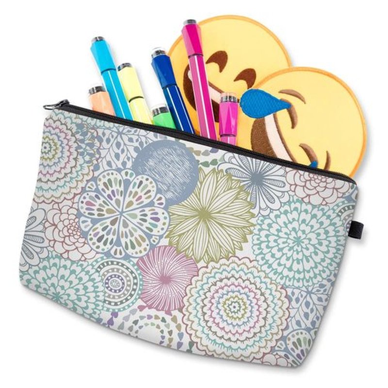 LOOMILOO Cosmetic Bag for Women, Adorable Roomy Makeup Bags Travel Water Resistant Toiletry Bag Accessories Organizer Cute Gifts (mandala 51561)