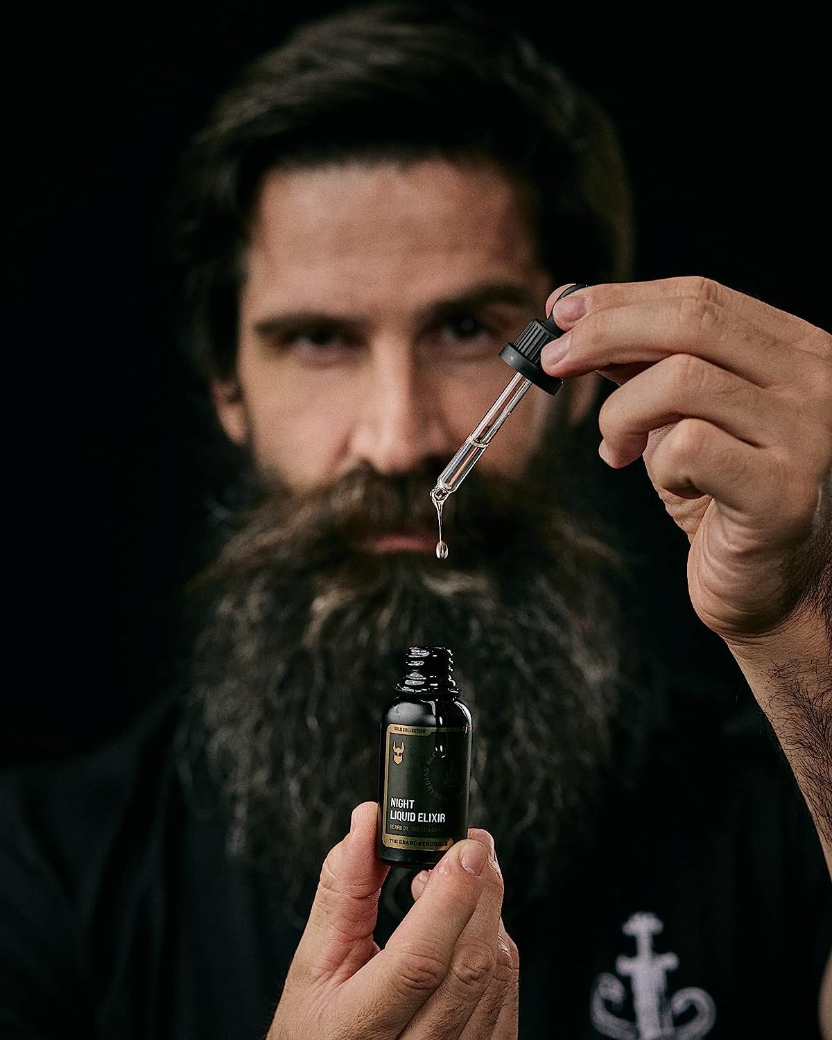 Beard Oil for Men by Beard Struggle - Night Liquid Elixir Beard Growth Oil - Natural Blend for Softens - Platinum Collection, Loki Unscented (1 Fl Oz)