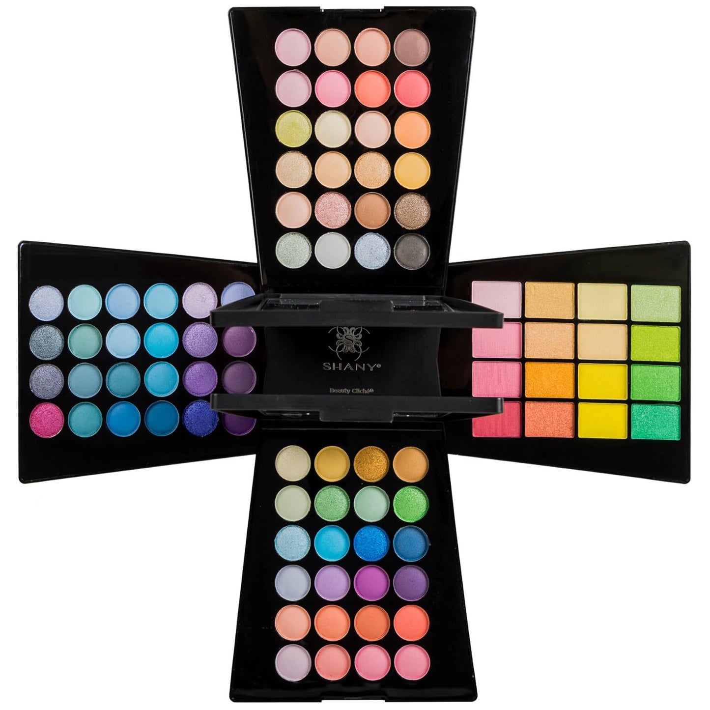 SHANY All About That Face Makeup Kit - All in one Beginner Makeup Set - Eye Shadows, Lip Colors, Face Makeup, Cosmetics applicators & More.