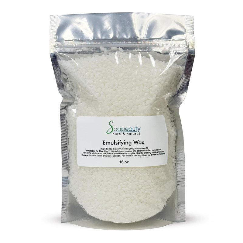 Soapeauty 16 OZ EMULSIFYING WAX NF POLYSORBATE 60 PURE POLAWAX 100% Vegetable Derived Non-toxic 100% Wax pellets for Lotion and Cream Making, Solid, Unisex