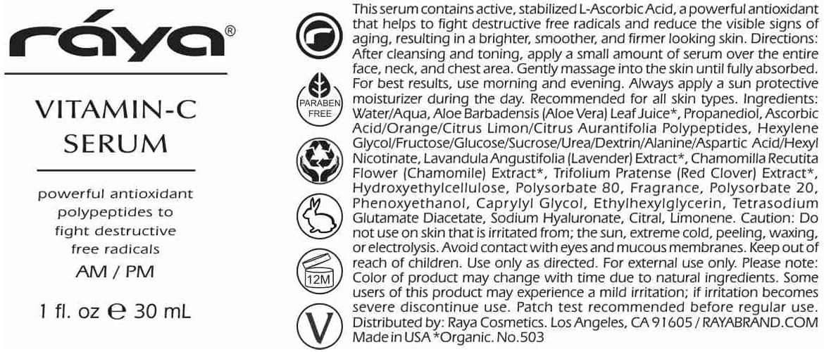 RAYA Radiance-Boosting Vitamin C Face Serum | Helps Minimize the Look of Dark Spots | Antioxidant-Rich & Glow-Enhancing Skincare | Tone-Refining & Luminous-Looking Complexion for All Skin Types
