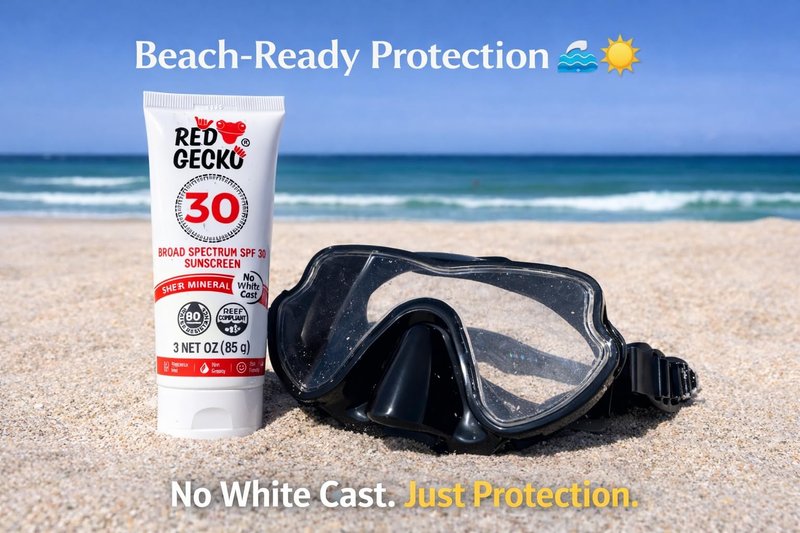 Red Gecko Mineral Sunscreen with Zinc Oxide Broad Specturm Reef Safe SPF 30