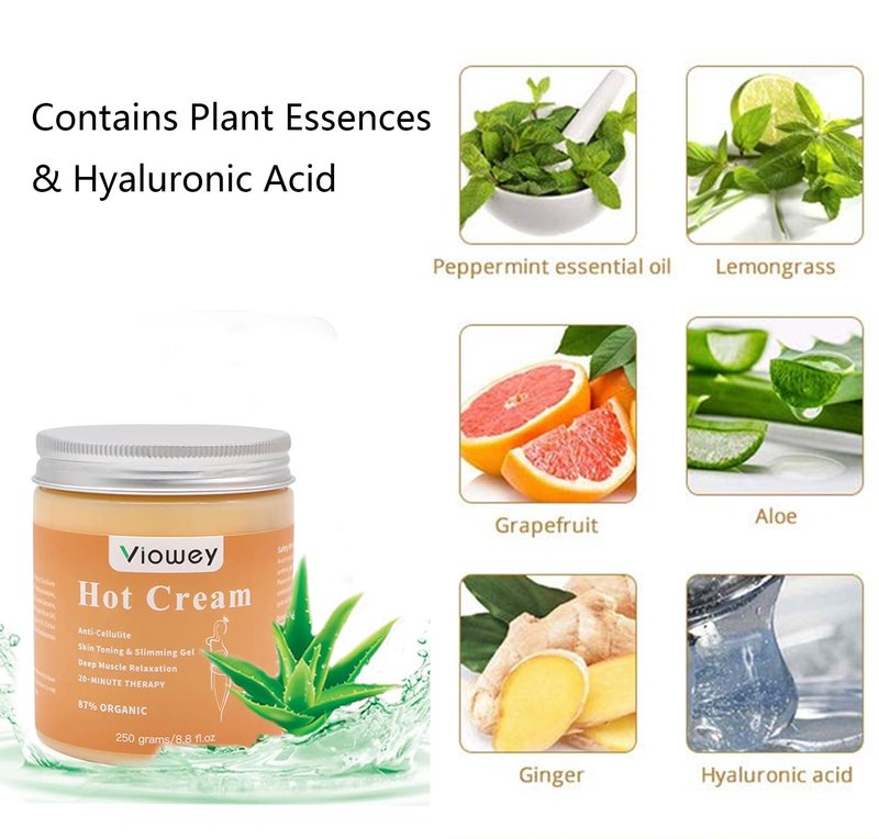 Viowey Face Body and Hand Moisturizers, Hot Cream, Fat Burning Cream for Tummy, Abdomen, Belly, Legs, Arms, Buttocks and Waist