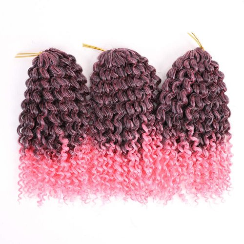 12 Inch Passion Twist Crochet Hair - 9 Bundles Marlybob Kinky Curly Crochet Hair for Black Women and Kids - Water Wave Crochet Braids