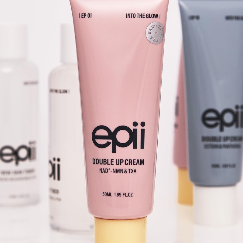 epii Double Up Cream - Firming Face Moisturizer for Aging Skin with NAD+ NMN TXA Niacinamide & 15% Squalane - Korean Skincare Face Cream for Dark Spots Uneven Tone Dull & Sensitive Skin 50mL