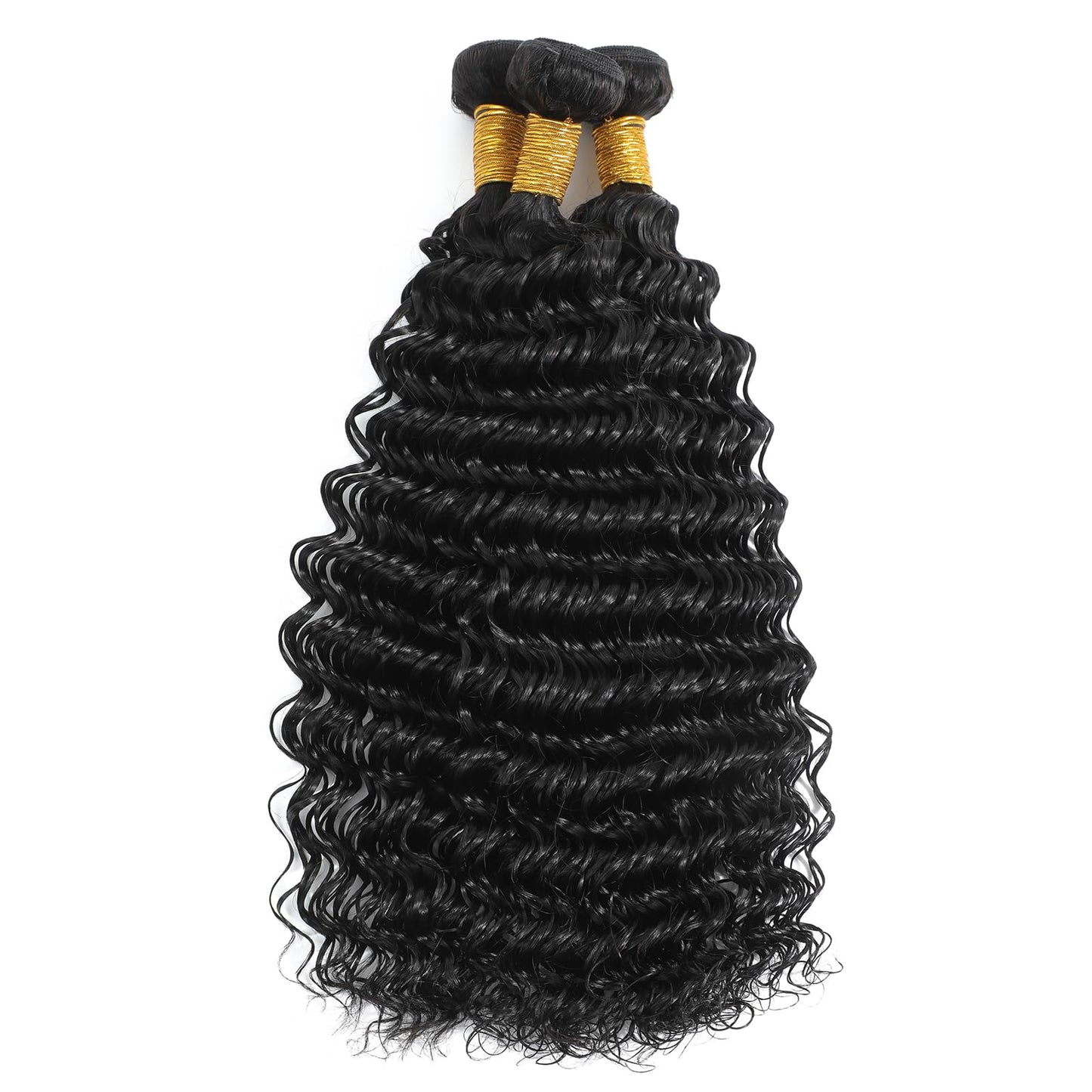Saluna Deep Wave Bundles Human Hair 28 28 28 Inch Full And Thick 3 Bundles 12A 100% Unprocessed Brazilian Virgin Human Hair Bundles Soft Curly Bundles Human Hair