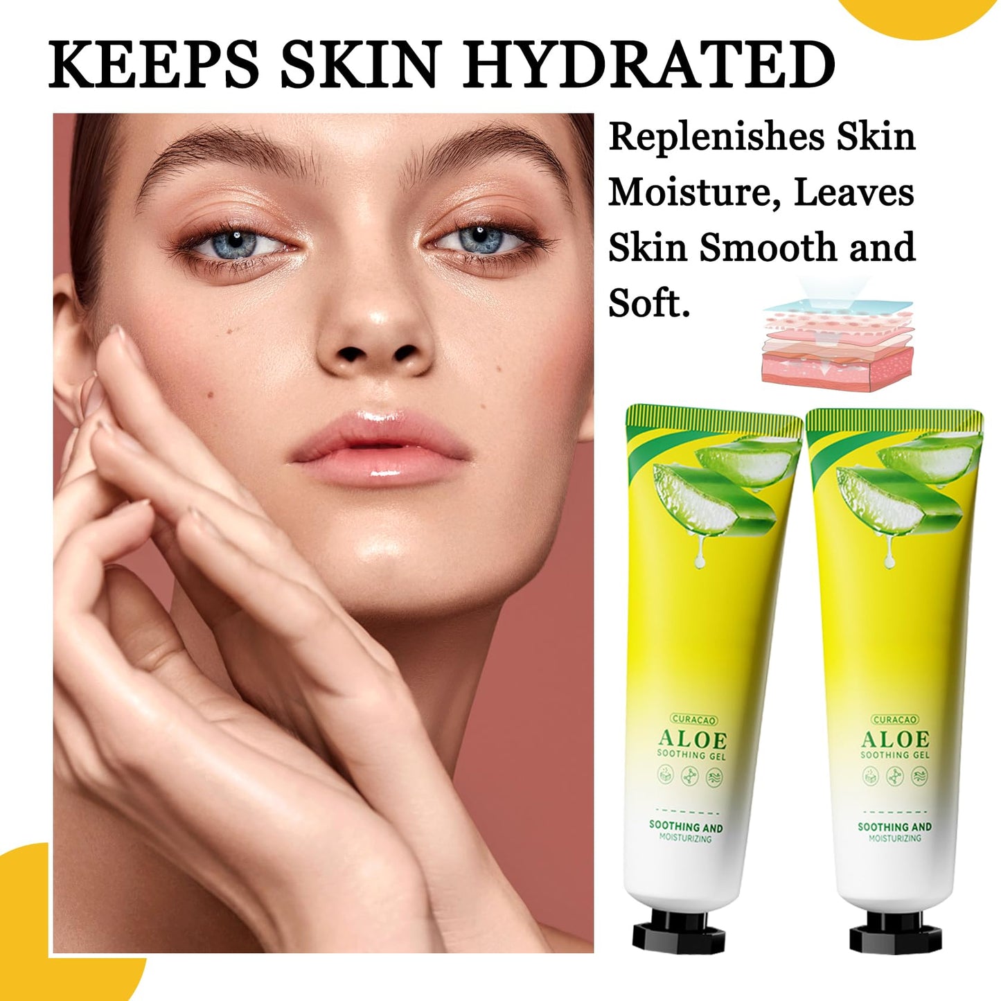 16PCS Organic Aloe Vera Gel for Face,Moisturizing Pure Aloe Lotion,Hydrating Travel Size Vera Gel for After Sun Care,Lightweight Body After Sun Lotion,Natural Organic Face Moisturizer