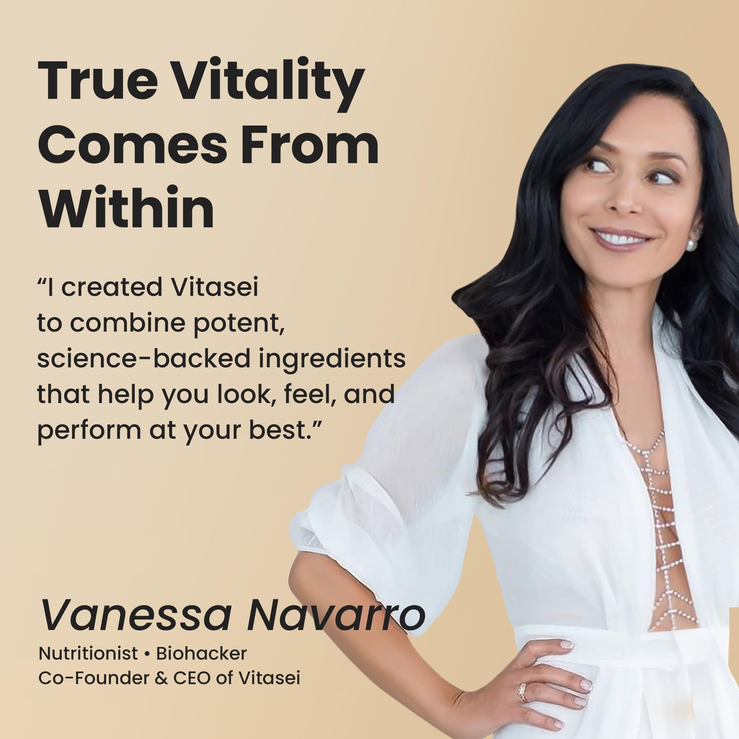 VITASEI Collagen Peptides Powder – Hydrolyzed Collagen with Resveratrol, Vitamin C & Hyaluronic Acid – Hair, Skin, Nails & Joint Support – Coconut Flavor, 16 oz (30 Servings)