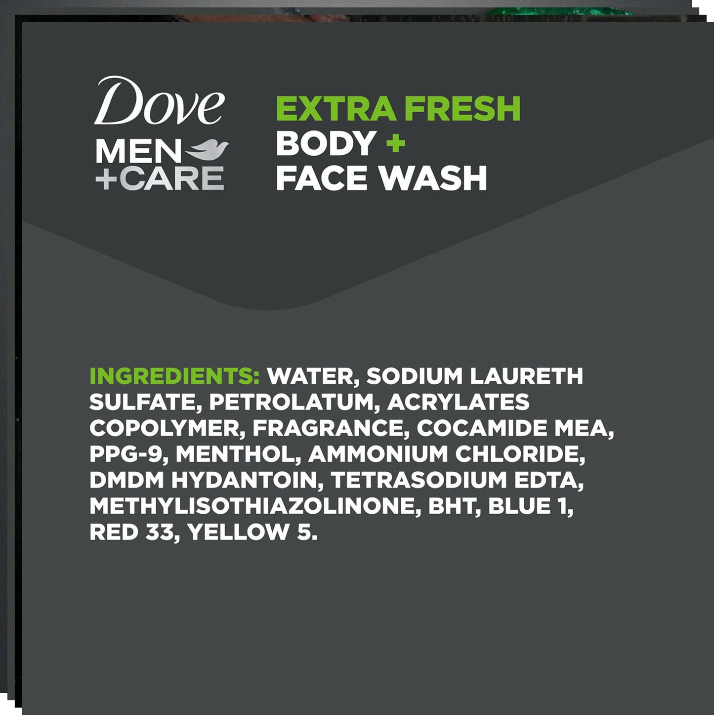 Dove Men+Care Body and Face Wash Extra Fresh, 30 Fluid Ounce (Pack of 2)