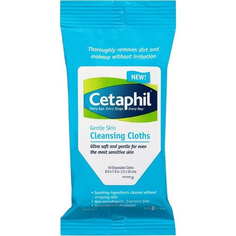 Cetaphil Skin Cleansing Cloths, 5 Packs of 10