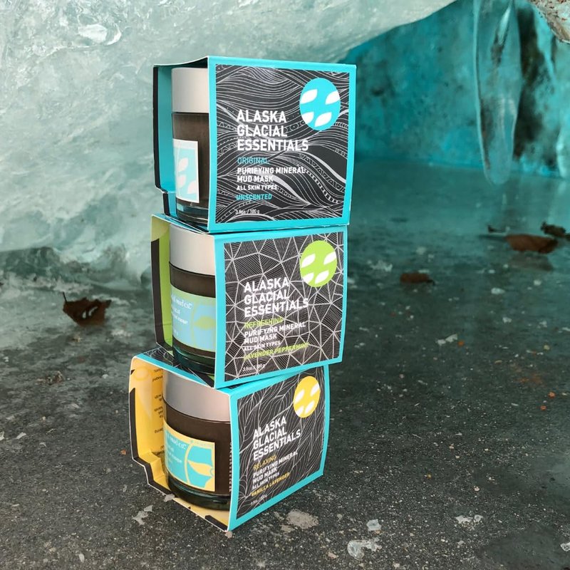 Alaska Glacial Purifying Mineral Mud Mask with Glacial Clay & Botanicals for Sensitive Skin | Detoxifies, Hydrates & Smooths | Anti-Aging Facial Mask β Vanilla & Lavender, 3.5oz