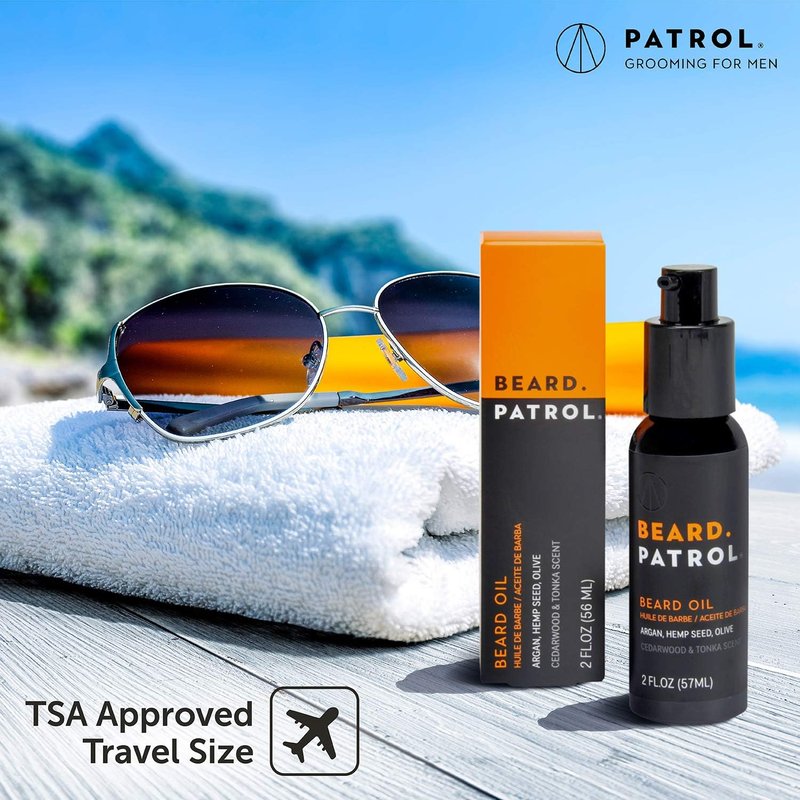 Bump Patrol Beard Patrol Beard Oil for Men – Natural Grooming Serum and Mustache Conditioner, Softens, Smooths and Strengthens Growth, Cedarwood and Tonka - 2 fl oz - Pack 1