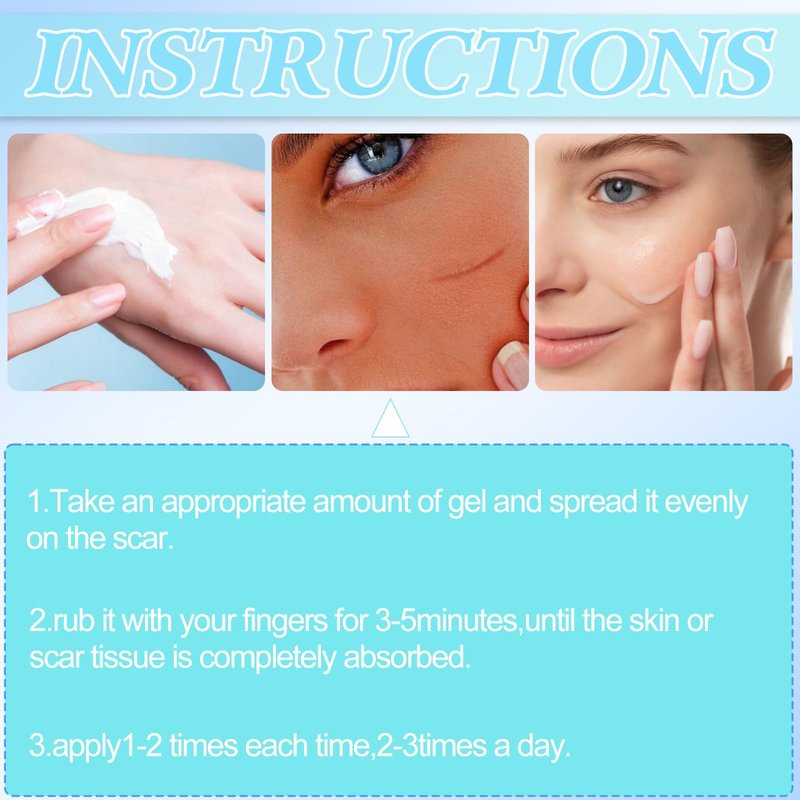 2pcs Scar Cream for Men And Women, Scar Repair Cream, Skin Smoothing Firming, Skin Scar Removal Repair for Surgical Scars