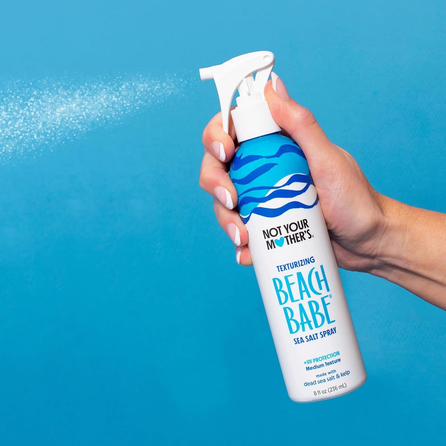 Not Your Mother's Beach Babe Sea Salt Spray - For Tousled Hair Texture with Matte Finish (8 fl oz, 3-Pack)