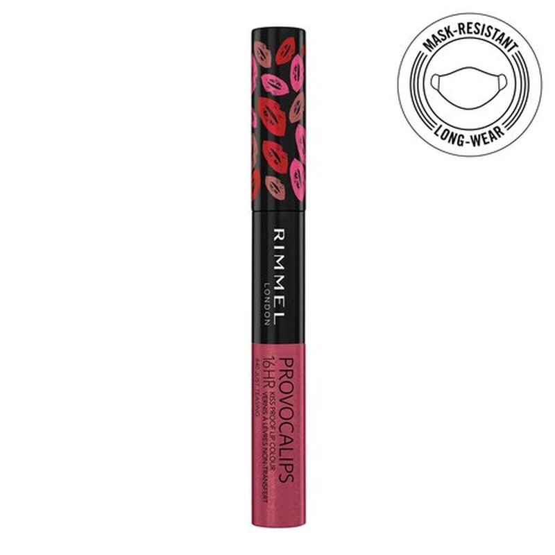 Rimmel London Provocalips 16hr Kiss-Proof Lip Color Bundle - 005 Just Teasing & 550 Play With Fire, 14 fl.oz. Each