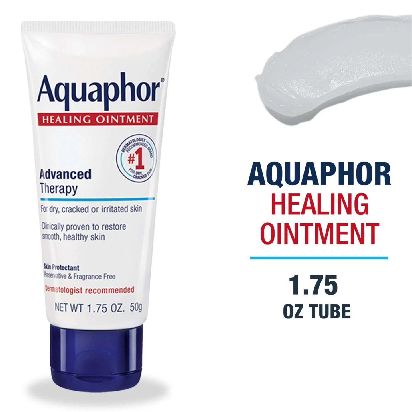 Aquaphor Advanced Therapy Healing Ointment Skin Protectant 1.75 oz. Tube