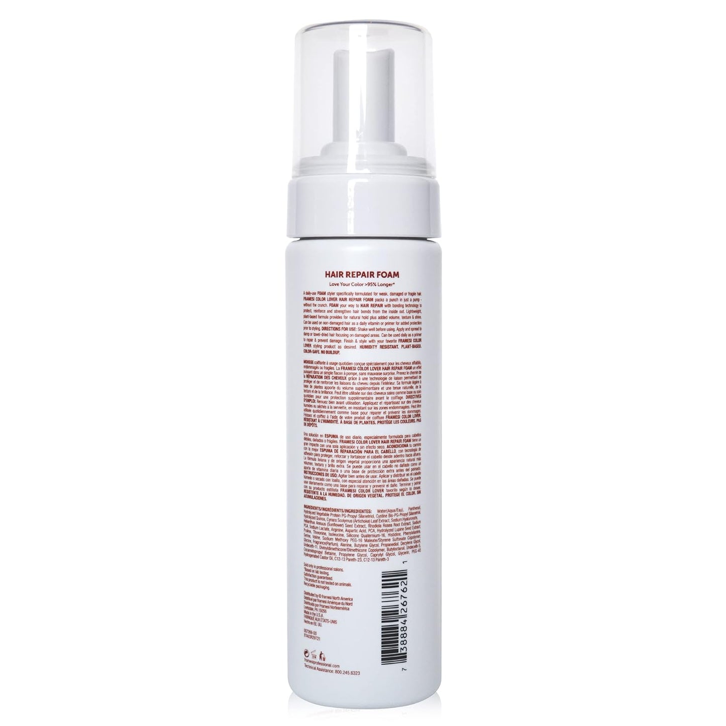 Color Lover Hair Repair Foam by FRAMESI - 6.8 fl oz for Damaged Hair