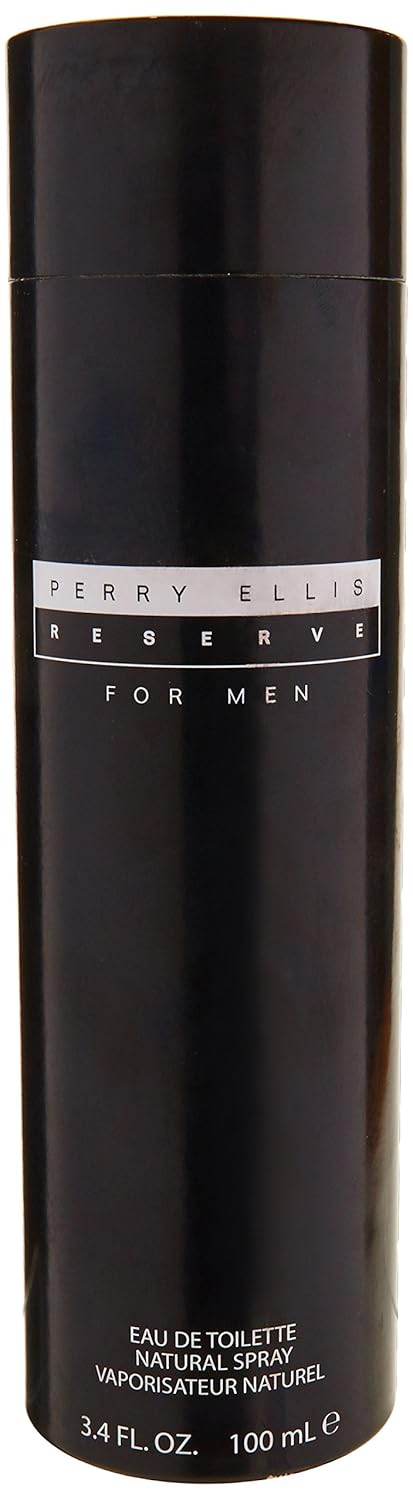 Perry Ellis Reserve Eau de Toilette Splash For Men, 3.4 Ounce, black (PE6552)