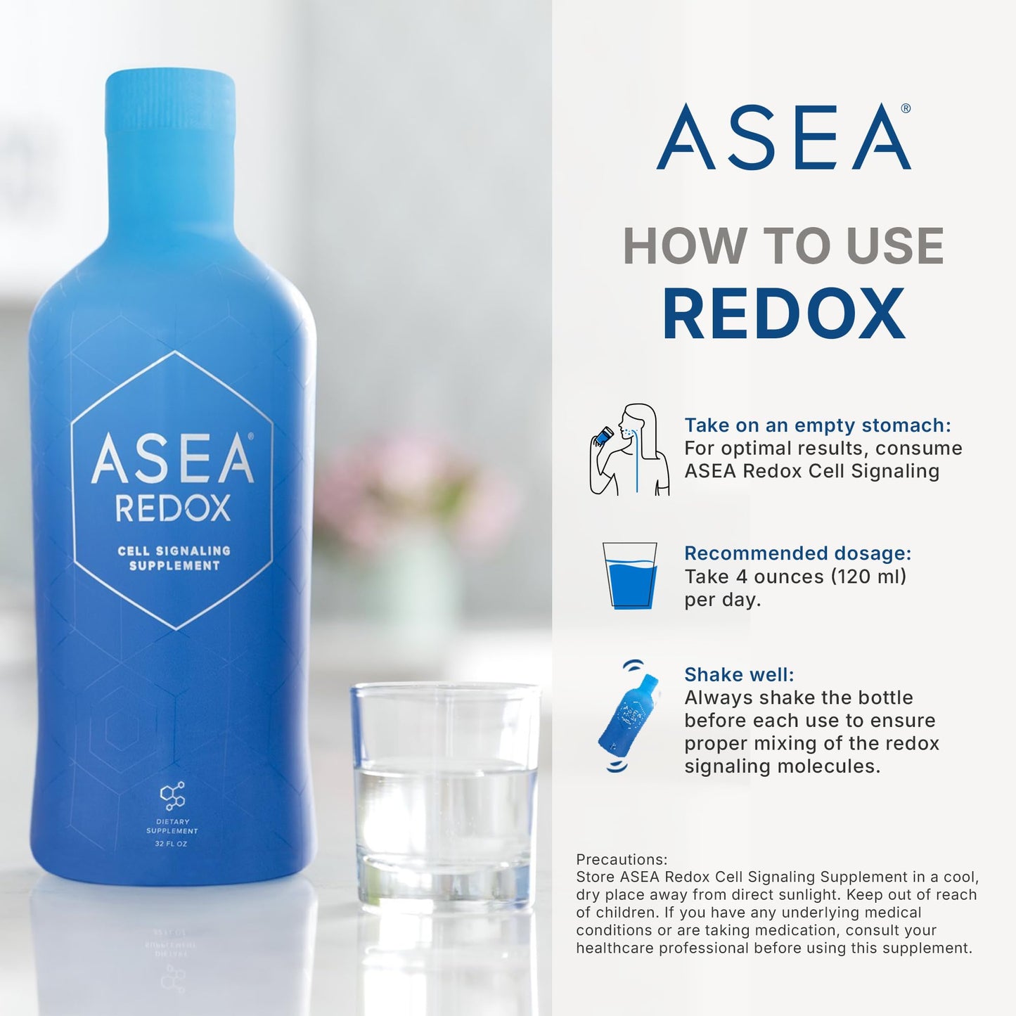 ASEA - REDOX Cell Signaling Supplement with Redox Molecules - 4 Pack
