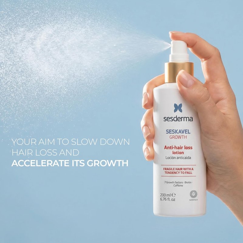 Sesderma SESKAVEL GROWTH Anti Hair Loss Lotion - Stronger Hair & Active Growth | 6.8 fl oz