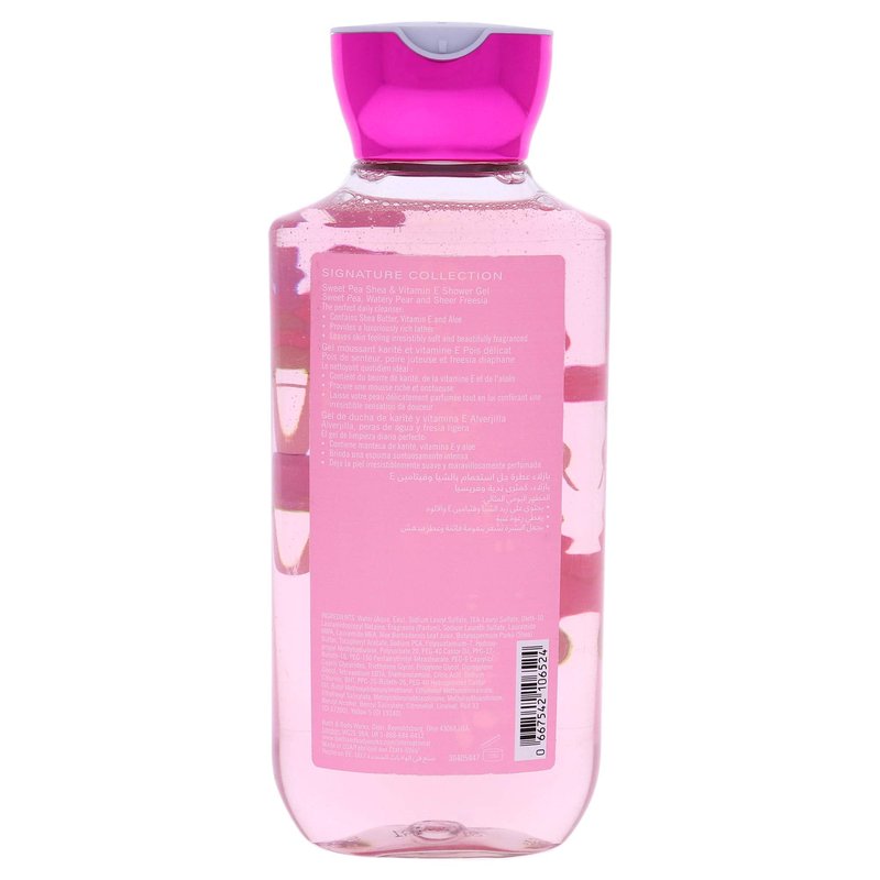 Bath & Body Works Sweet Pea Shea & Vitamin E Shower Gel 10 Oz (Pack Of 2)
