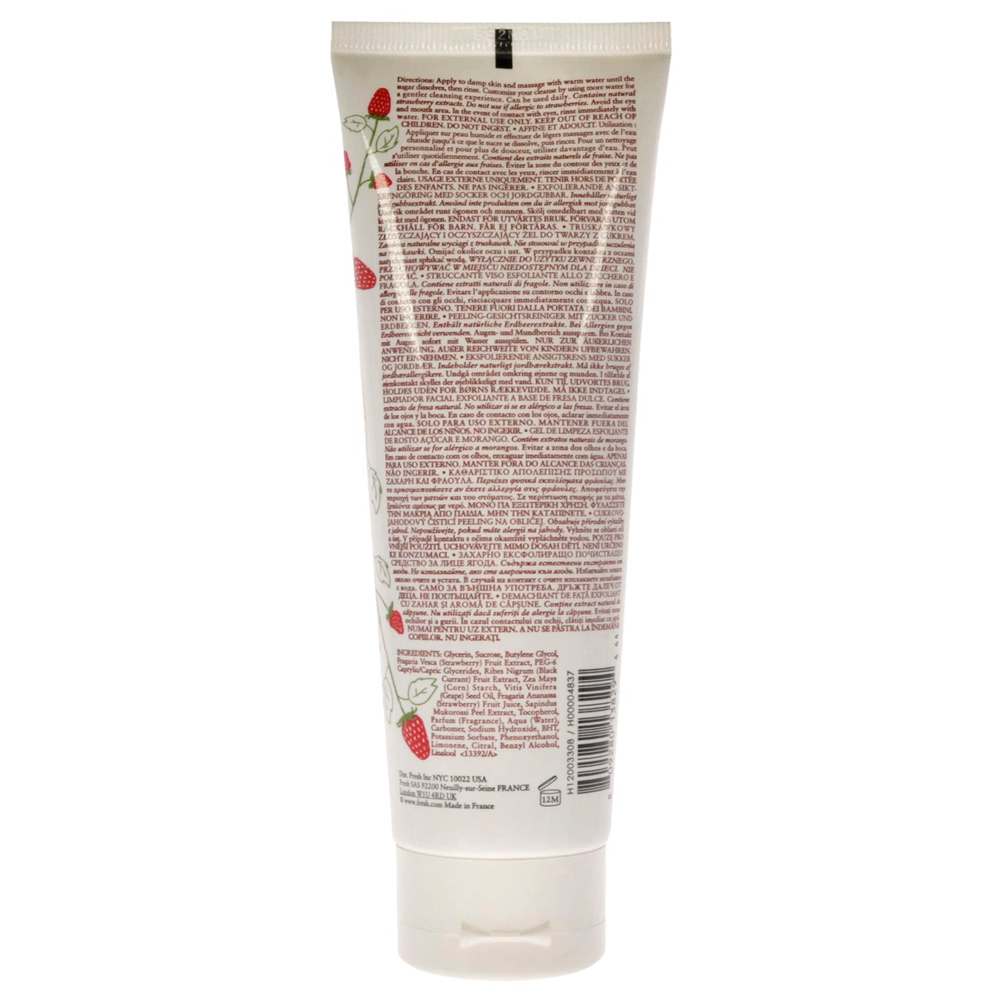 Fresh Sugar Strawberry Exfoliating Face Wash Cleanser Women 4.2 oz