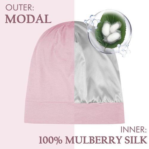 OLESILK Silk Bonnet for Long Hair, Long Hair Bonner for Sleeping Women&Men, Long Bonnets for Braids, Extra Large Bonnet Loc Cap Hair Cover