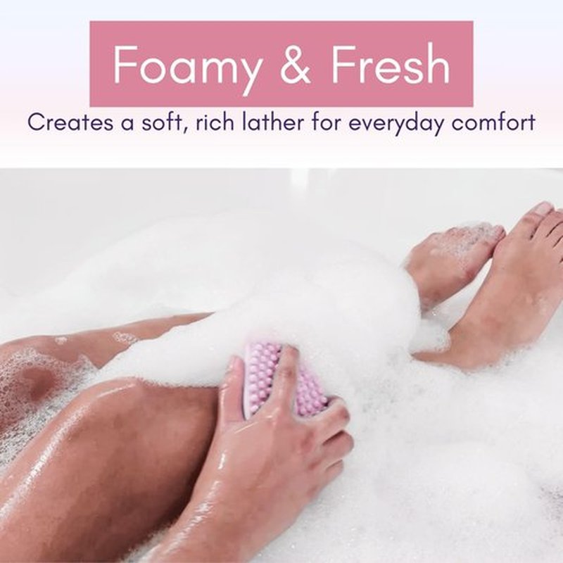 Avilana Silicone Exfoliating Body Scrubber – Dual-Sided Silicone Loofah for Shower, Body Scrubber for Men & Women, Gentle Loofa Alternative, Easy-to-Clean Silicone Body Scrubber (Marbled with Silver)