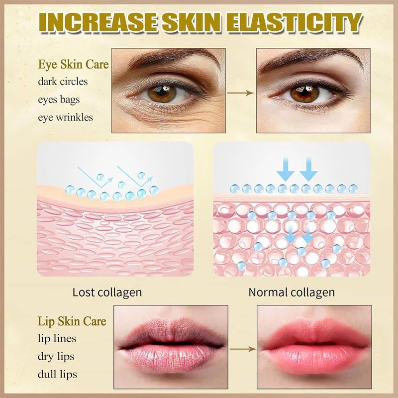 YiJiaBa 30 Pairs Eye Masks & Lip Masks, Blueberry Smooth Moisturizing Under Eye Mask, Moisturizing Lip Mask Pink for Puffy Eyes Bags,Dark Circles,Puffiness,Fine Lines,Wrinkles,Anti-Aging