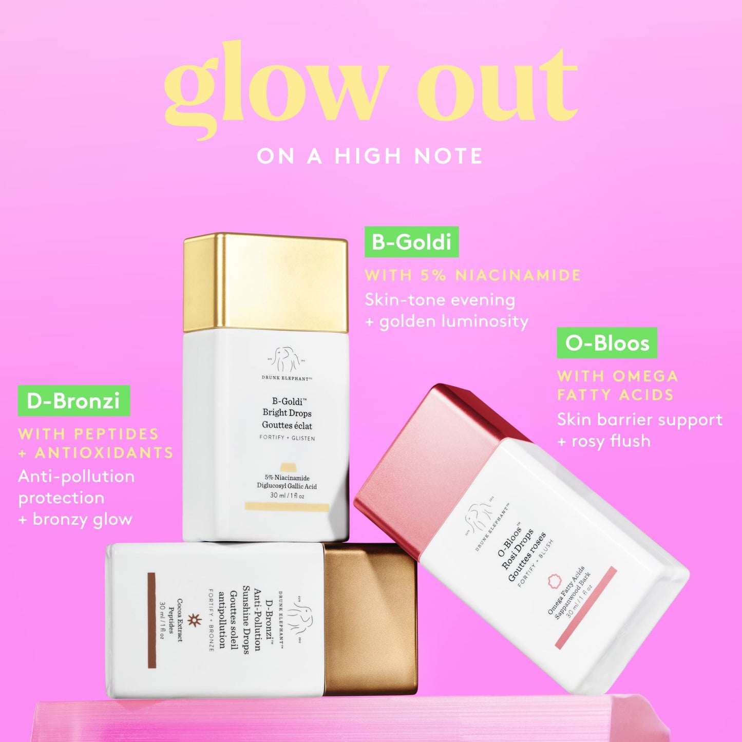 D-Bronzi Anti Pollution Sunshine Drops by Drunk Elephant for Women - 1 oz Drops