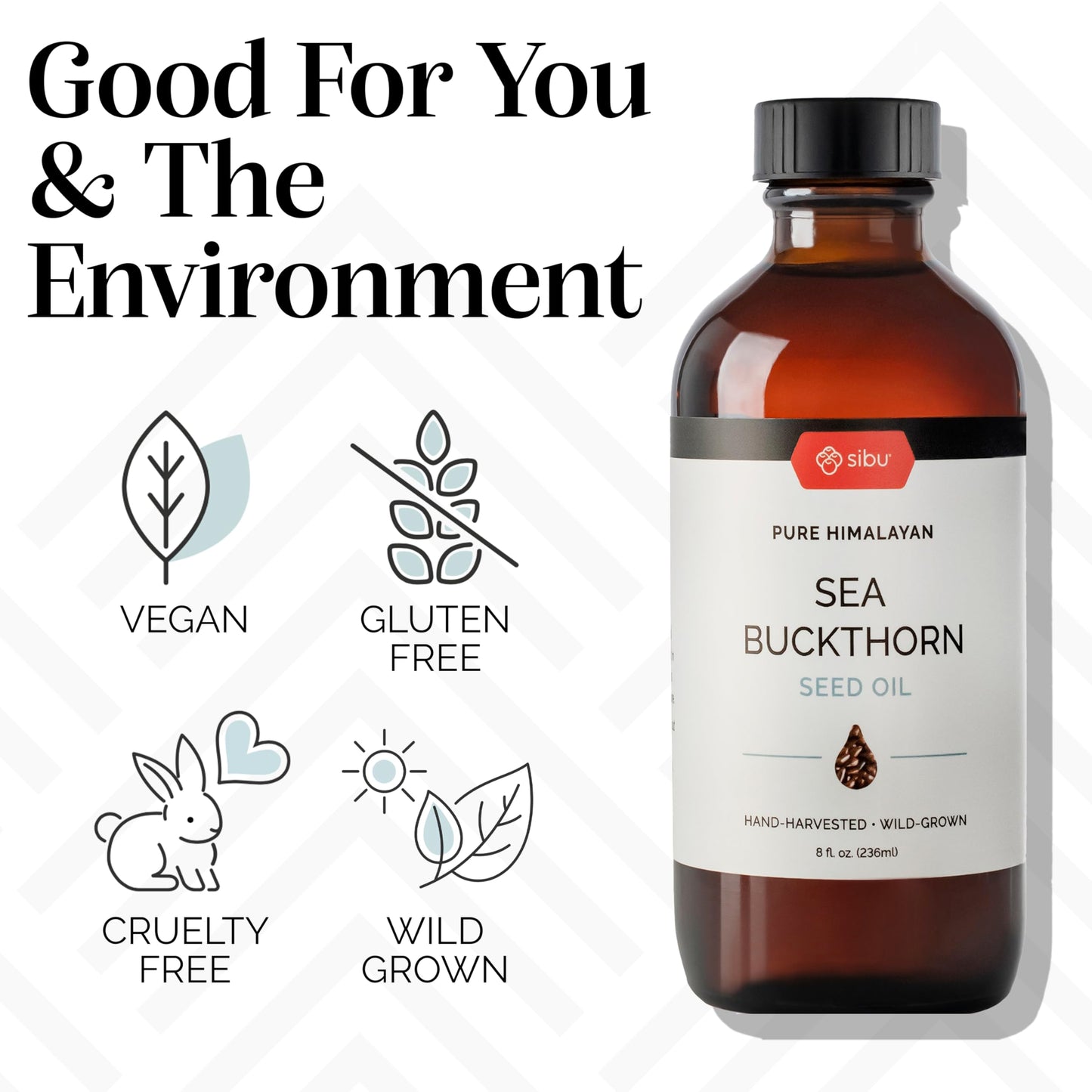 sibu Premium Himalayan Sea Buckthorn Seed Oil, 4 oz