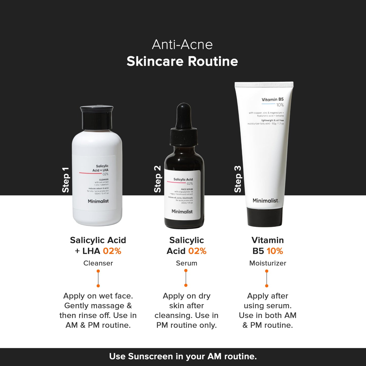Minimalist Salicylic Acid 2% Serum For Acne, Blackhead & Open Pores | Reduces Excess Oil & Bumpy Texture | BHA Liquid Exfoliant for Acne Prone & Oily Skin | For Women & Men | 1 Fl Oz/30ml