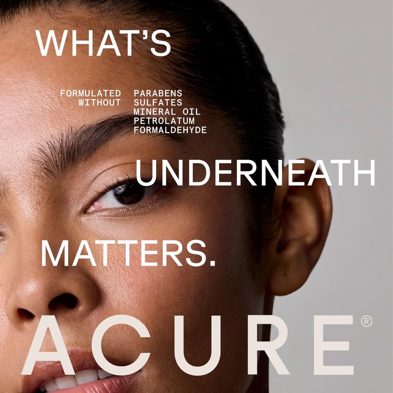 Acure Brightening Night Cream - Radiance Boosting Night Face Cream for Women & Men, Hydrating & Revitalizing Moisturizer for Uneven Skin Tone & Dullness w/Chlorella, Echinacea & Argan Oil - 1.7 fl oz