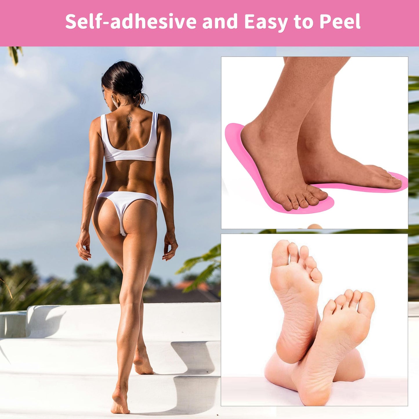 100 Pcs Tan Spray Tanning Essentials Kit: 20 Each Hair Nets, Nose Plugs, Sticky Spray Tan Feet Pads & Disposable Undergarments,Premium Quality Accessories for Salon