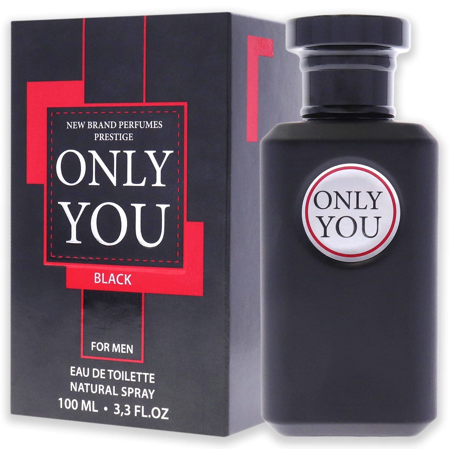 New Brand Perfumes Only You Black EDT Spray Men 3.3 oz,OYOU1M