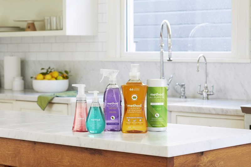 Method Stain Remover, Fragrance Free, Built-in Brush Formula Combine to Target Set-in Stains, 6 FL Oz, (Pack of 9)